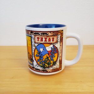 Vintage 1993 Texas Coffee Mug Historical Moments